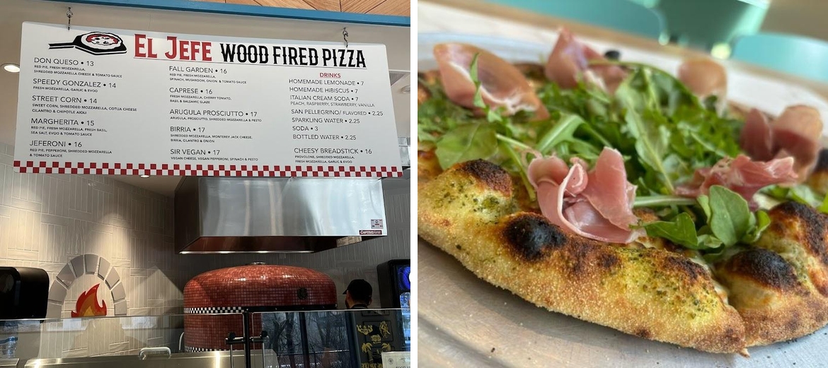 El Jefe Wood Fired Pizza Menu